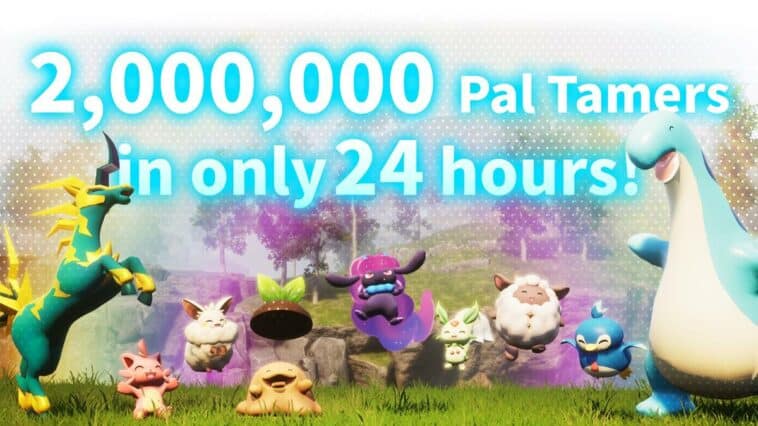 New Palworld record - 560 thousand concurrent players on Steam and 2 million copies sold in 24 hours