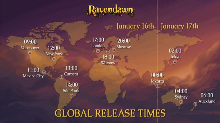 The exact release time of the two-dimensional MMORPG Ravendawn Online has become known