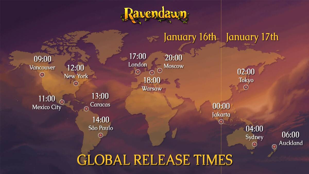 The exact release time of the two dimensional MMORPG Ravendawn Online The exact release time of the two-dimensional MMORPG Ravendawn Online has become known